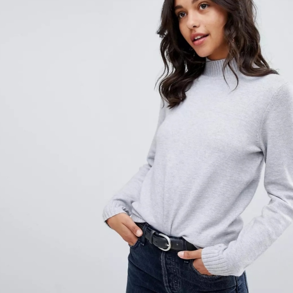 VILA High Neck Knitted Sweater